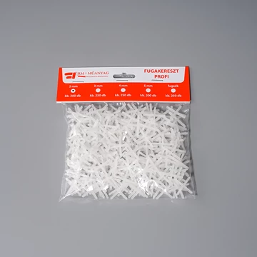 Fugakereszt műanyag 2 mm 300db/csomag
