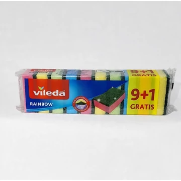 Vileda mosogatószivacs 9+1 db Rainbow