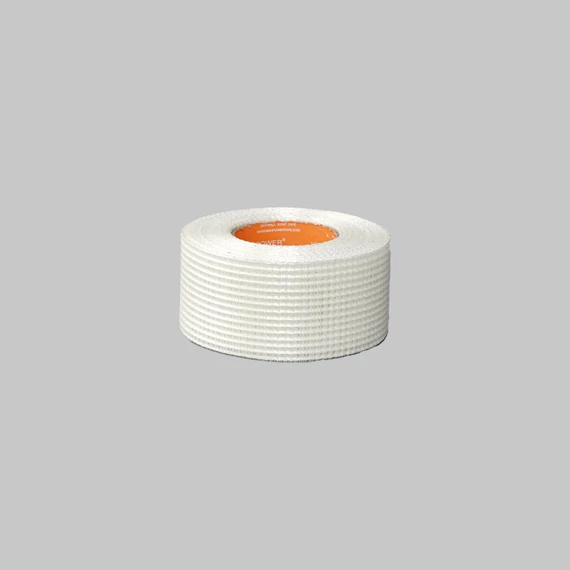 Üvegszálas öntapadós rácsos szalag gipszkartonhoz 50mm/45m