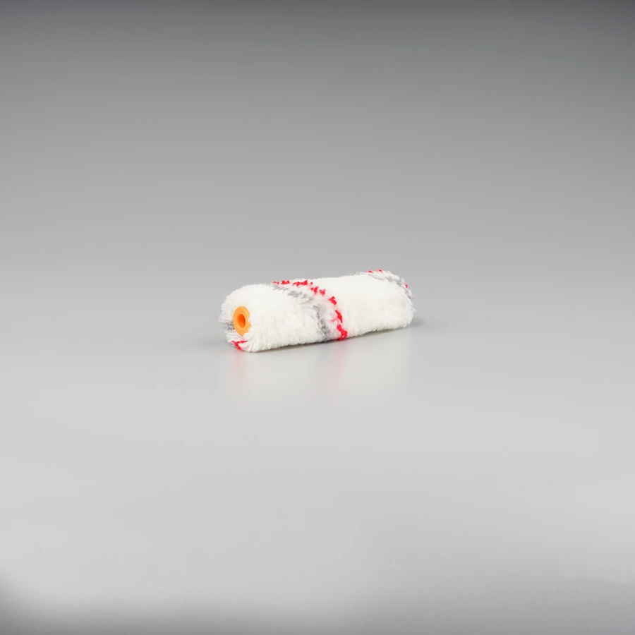 Festőhenger 10 cm-es piros-fehér-szürke